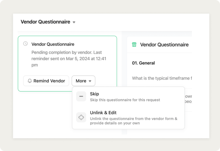 Seamless vendor onboarding and document capture.