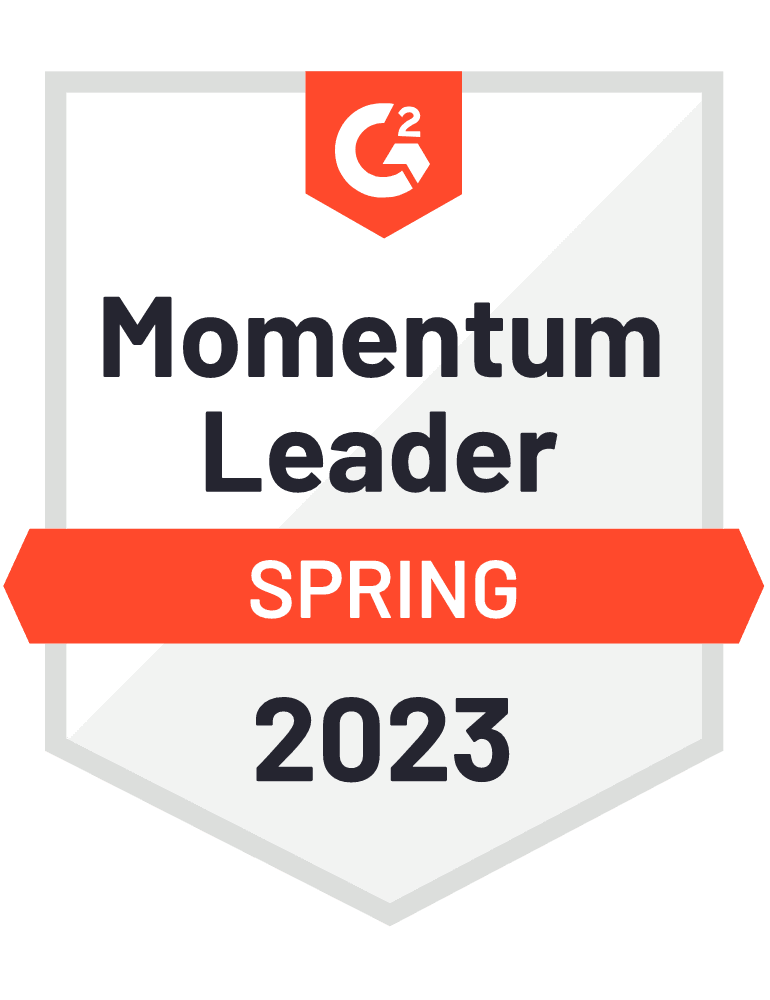 G2 Momentum Leader Spring 2023 badge