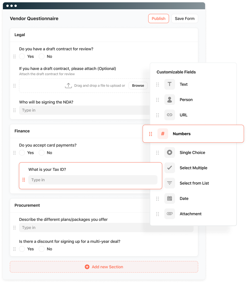 Vendor questionnaire Vendor Questionnaire