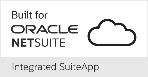 Built for Oracle NetSuite - Integrated SuiteApp Built for Oracle NetSuite - Integrated SuiteApp