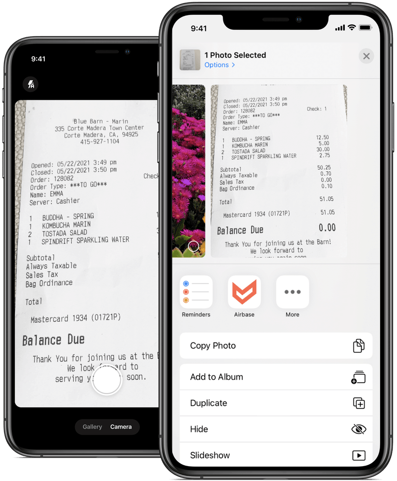 share-receipts Receipt sharing
